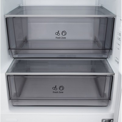 Холодильник LG з нижн. мороз., 186x60х68, холод.відд.-220л, мороз.відд.-113л, 2дв., E, NF, інв., диспл внутр., зона св-ті, білий