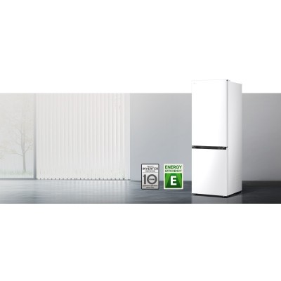 Холодильник LG з нижн. мороз., 186x60х68, холод.відд.-220л, мороз.відд.-113л, 2дв., E, NF, інв., диспл внутр., зона св-ті, білий