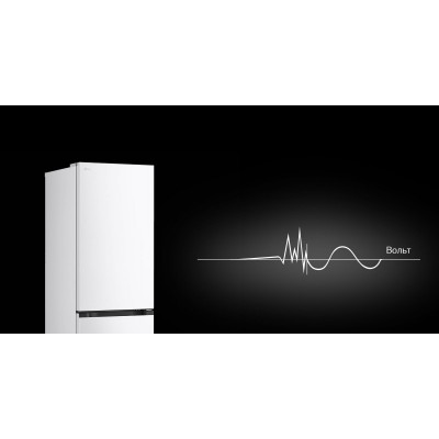 Холодильник LG з нижн. мороз., 186x60х68, холод.відд.-220л, мороз.відд.-113л, 2дв., E, NF, інв., диспл внутр., зона св-ті, білий