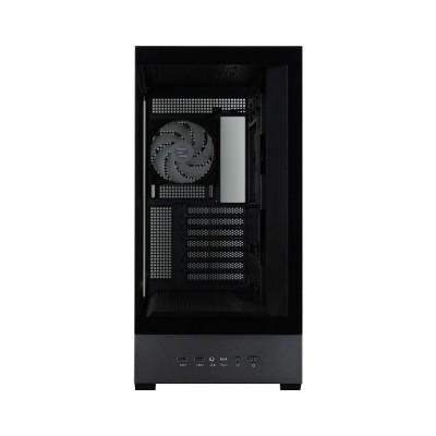 Корпус Zalman P40 DS без БЖ, 2xUSB3.0, 1x Type C, 3x120мм ARGB Reverse,  1x120мм ARGB, VGA 420мм, LCS ready, TG Side/Front Panel, Display, ATX, чорний