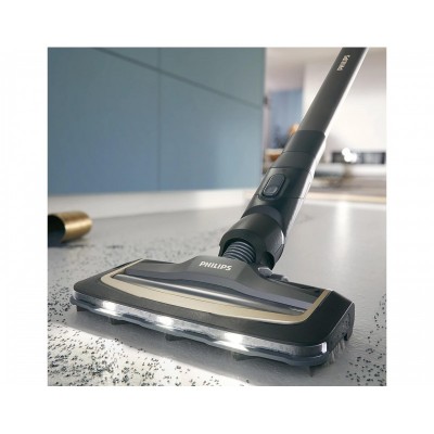 Пилосос Philips безпровідний AquaTrio, вологе прибирання, конт пил -0.42л, автон. робота до 25хв, PowerCyclone Aqua, чорний