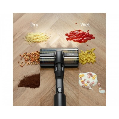 Пилосос Philips безпровідний AquaTrio, вологе прибирання, конт пил -0.42л, автон. робота до 25хв, PowerCyclone Aqua, чорний