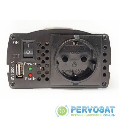 Автомобильный инвертор 12V/220V 300W, USB 5V 1A, HYM300-122 PowerPlant (KD00MS0001)