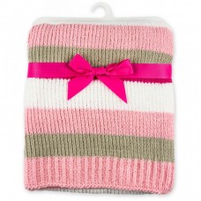 Дитяча ковдра Luvable Friends м'яке в смужку для дівчаток (50435.F) Дитяча ковдра Luvable Friends м'яке в смужку для дівчаток (50435.F)