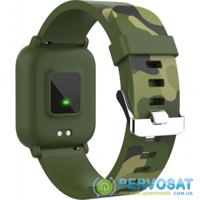 Смарт-часы CANYON CNE-KW33GB Kids smartwatch Green camouflage (CNE-KW33GB)