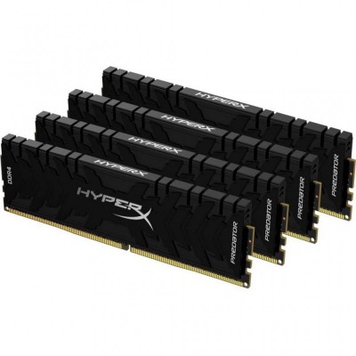 Модуль памяти для компьютера DDR4 64GB (4x16GB) 3600 MHz HyperX Predator Black HyperX (HX436C17PB3K4/64)