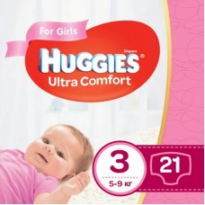 Підгузок Huggies Ultra Comfort 3 дівч. (5-9 кг) 21 шт (5029053543543) Підгузок Huggies Ultra Comfort 3 дівч. (5-9 кг) 21 шт (5029053543543)
