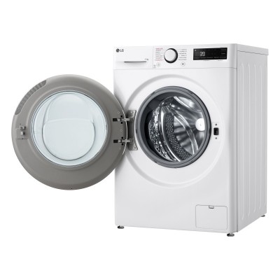 Пральна машина LG фронтальна, 11кг, 1400, A, 57см, дисплей, пара, інвертор, білий