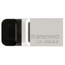 USB флеш накопичувач Transcend 32GB JetFlash OTG 880 Metal Silver USB 3.0 (TS32GJF880S)