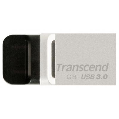 USB флеш накопитель Transcend 32GB JetFlash OTG 880 Metal Silver USB 3.0 (TS32GJF880S)