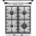 Плита Gorenje GKS5C70WF комбінована, 70л, 50x60см, дисплей, чавун, білий