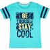 Футболка детская Breeze "Be yourself stay cool" (11160-140B-green)