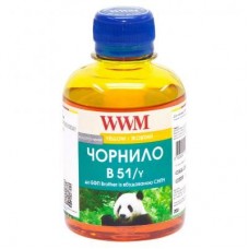 Чорнило WWM Brother DCP-T300/T500W/T700W 200г Yellow Water-soluble (B51/Y) Чорнило WWM Brother DCP-T300/T500W/T700W 200г Yellow Water-soluble (B51/Y)