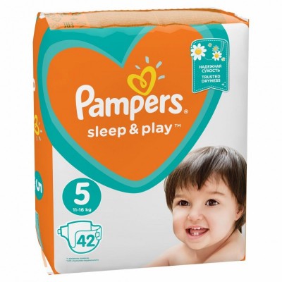 Підгузок Pampers Sleep&Play Розмір 5 11-16 кг, 42 шт (8001090784674)