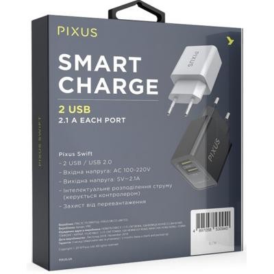 Зарядний пристрій Pixus Swift White (4897058531138)
