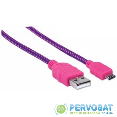 Дата кабель USB 2.0 AM to Micro 5P 1.8m Manhattan (352741)