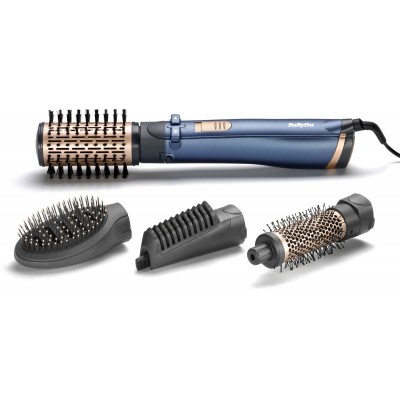 Фен-щітка Babyliss Style Pro, 1000Вт, 2 режими, іоніз-я, хол. Обдув, чохол для зберігання, кераміка, синій