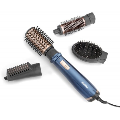 Фен-щітка Babyliss Style Pro, 1000Вт, 2 режими, іоніз-я, хол. Обдув, чохол для зберігання, кераміка, синій