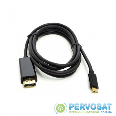 Кабель мультимедийный USB Type-C 3.1 Thunderbolt 3 (M) to DisplayPort (M) 1.8m 4K PowerPlant (CA911844)
