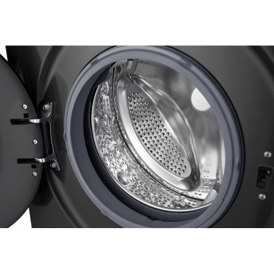 Пральна машина LG фронтальна, 6.5кг, 1200, В, 44см, дисплей, пара, інвертор, чорний
