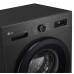 Пральна машина LG фронтальна, 6.5кг, 1200, В, 44см, дисплей, пара, інвертор, чорний