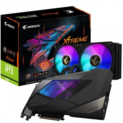 Видеокарта GIGABYTE GeForce RTX3080 10Gb AORUS XTREME WATERFORCE (GV-N3080AORUSX W-10GD)