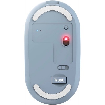 Миша Trust Puck Rechargeable, Ultra-Thin, BT/WL, Silent, Синій