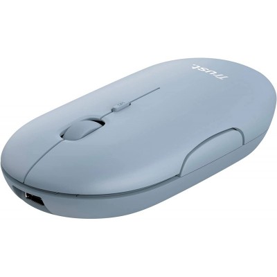 Миша Trust Puck Rechargeable,  Ultra-Thin,  BT/WL,  Silent, синій
