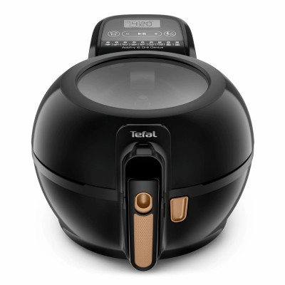 Мультипіч Tefal ActiFry & Grill Genius, 1500Вт, чаша-4л, сенсорне керув., підкл. до смартфону, авто перемішування, пластик, чорно-золотий