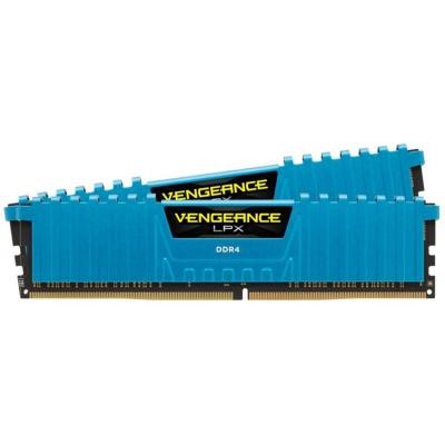Модуль пам'яті для комп'ютера DDR4 16GB (2x8GB) 3000 MHz Vengeance LPX Blue CORSAIR (CMK16GX4M2B3000C15B)