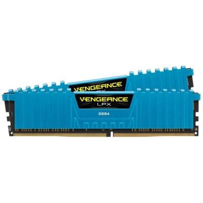 Модуль памяти для компьютера DDR4 16GB (2x8GB) 3000 MHz Vengeance LPX Blue CORSAIR (CMK16GX4M2B3000C15B)