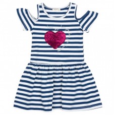 Плаття Breeze з серцем перевертишем (12385-110G-blue) Плаття Breeze з серцем перевертишем (12385-110G-blue)