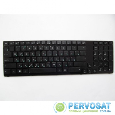 Клавиатура ноутбука ASUS K93/K95 черная с черной (A46097)
