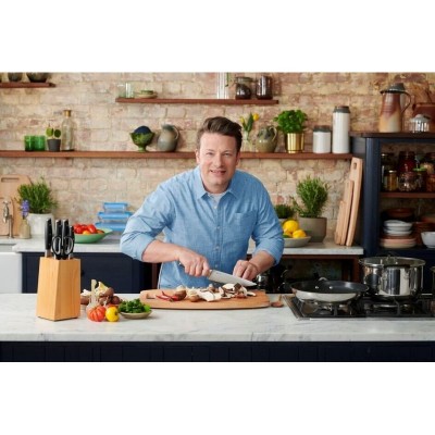 Ніж шеф-кухаря Tefal Jamie Oliver, довжина леза 20 см, нержавіюча сталь