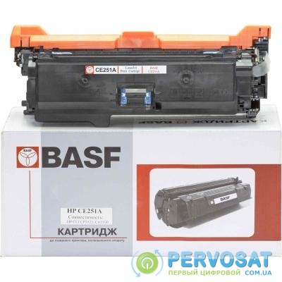 Картридж BASF для HP CLJ CM3530/CP3525 Cyan (KT-CE251A)
