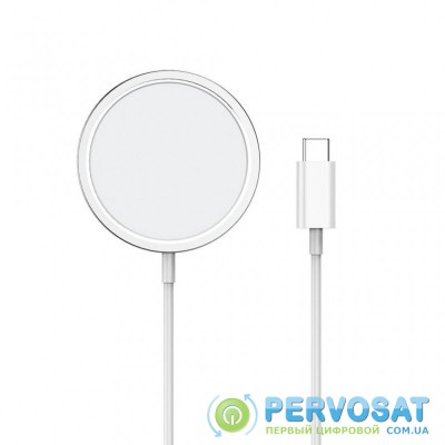 Зарядное устройство ColorWay MagSafe Charger 15W for iPhone (White) (CW-CHW27Q-WT)