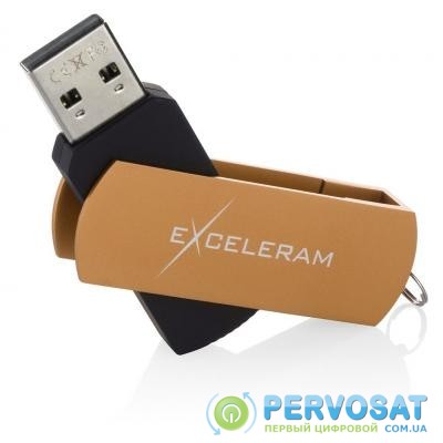 USB флеш накопитель eXceleram 64GB P2 Series Brown/Black USB 2.0 (EXP2U2BRB64)