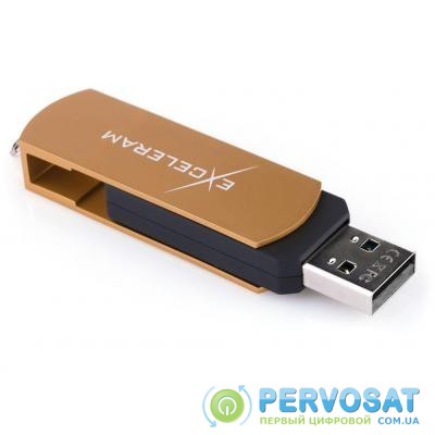 USB флеш накопитель eXceleram 64GB P2 Series Brown/Black USB 2.0 (EXP2U2BRB64)