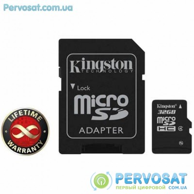 Карта памяти Kingston 32Gb microSDHC class 4 (SDC4/32GB)