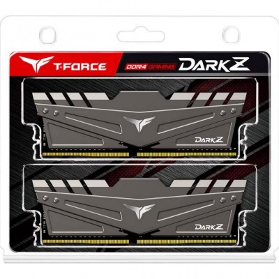 Модуль пам'яті для комп'ютера DDR4 16GB (2x8GB) 3600 MHz T-Force Dark Z Gray Team (TDZGD416G3600HC18JDC01)