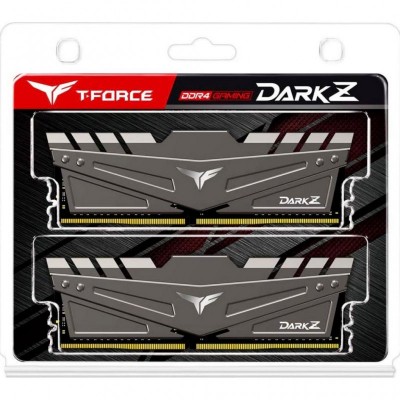 Модуль памяти для компьютера DDR4 16GB (2x8GB) 3600 MHz T-Force Dark Z Gray Team (TDZGD416G3600HC18JDC01)