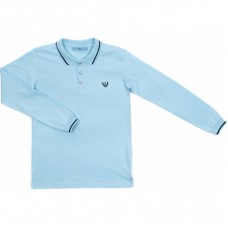 Кофта A-Yugi поло з довгим рукавом (4203-170B-blue) Кофта A-Yugi поло з довгим рукавом (4203-170B-blue)