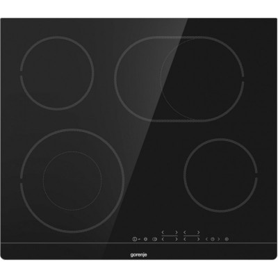 Склокерамічна варильна поверхня Gorenje CT43SC/сенсорне упр./овальна зона/ таймер/чорна