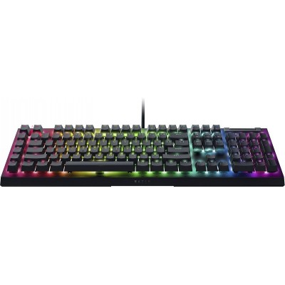 Клавіатура механічна Razer BlackWidow V4 X, 110key, Yellow Switch, USB-A, EN/RU, RGB, чорний