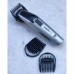 Набір для стрижки Babyliss, для бороди, вусів, голови, носа і тіла, акум., вібраційний мотор, насадок-8, чохол, сталь, сірий