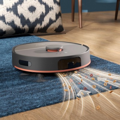 Робот-пилосос Philips Series 5000, h=29.2см, вологе прибирання, конт пил -0.26л, вода -0.27л, автон. робота до 200хв, EPA 10, чорний