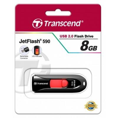 USB флеш накопитель Transcend 8GB JetFlash 590 USB 2.0 (TS8GJF590K)