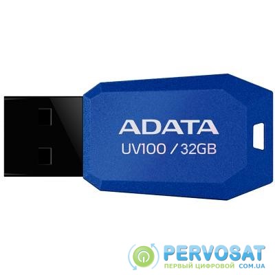 USB флеш накопитель A-DATA 32GB DashDrive UV100 Blue USB 2.0 (AUV100-32G-RBL)