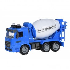 Машинка інерційна Same Toy Truck Бетонозмішувач синій зі світлом і звуком Машинка інерційна Same Toy Truck Бетонозмішувач синій зі світлом і звуком