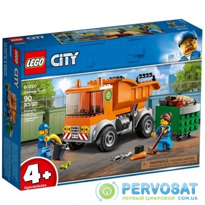 Конструктор LEGO City Мусоровоз 90 деталей (60220)